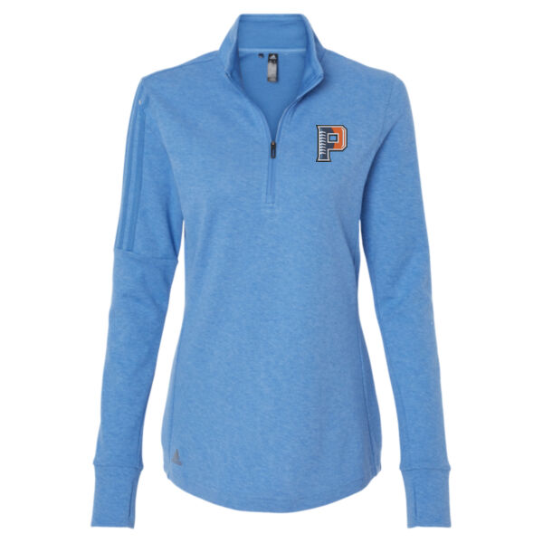 Adidas Women's 3-Stripes Quarter-Zip Sweater Thumbnail